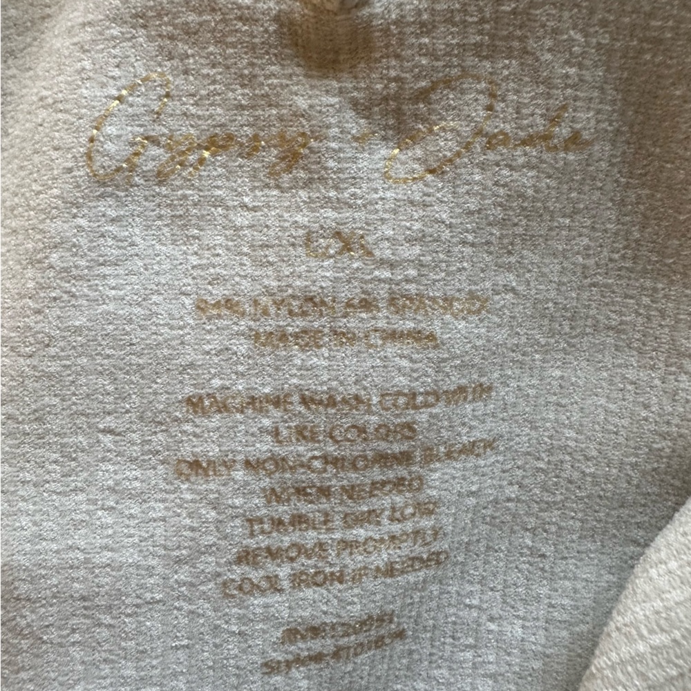 Cream Ribbed Tank Top - Picture 3 of 3